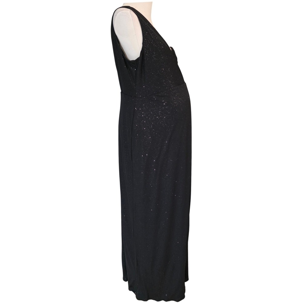 Tiffany Rose Maternity Gown Women Size 6 Black Shimmer NEW - Picture 10 of 15